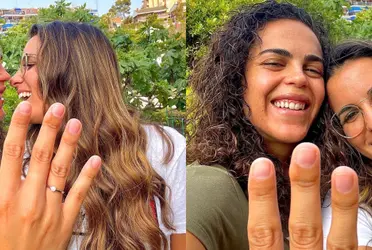 El conjunto azulcrema felicitó a su exjugadora por su compromiso.