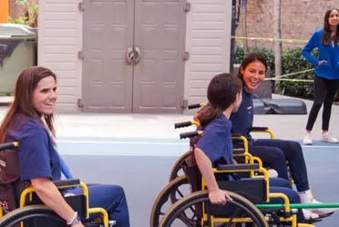 El conjunto azulcrema tuvo un día muy especial en este centro de rehabilitación.