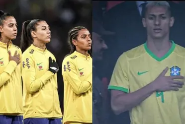 El jugador brasileño le mostró el apoyo a sus compañeras en la Finalissima Femenina.