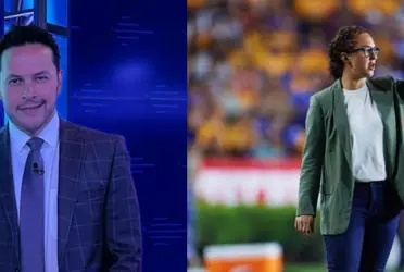 El narrador hizo un comentario sobre el peso de la entrenadora y los aficionados en redes sociales se le fueron encima.