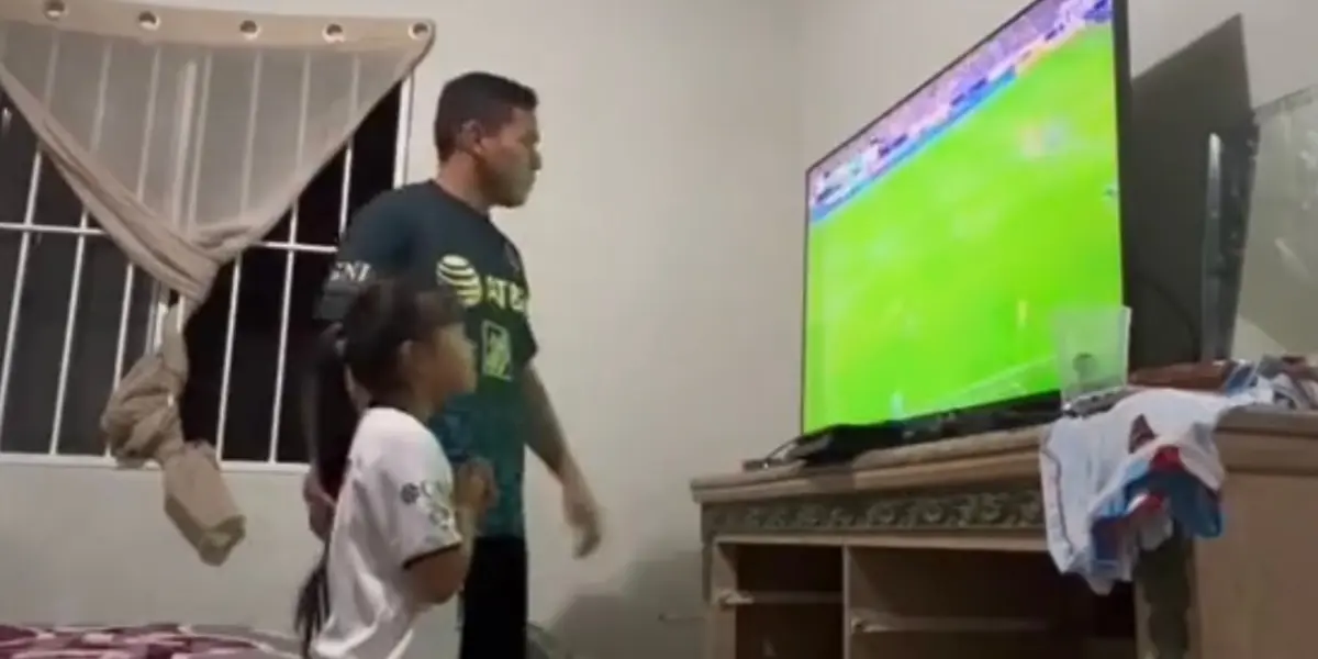 Esta pequeña aficionada azulcrema celebró con gran emoción el pase a la final y esto llegó hasta ojos del club.