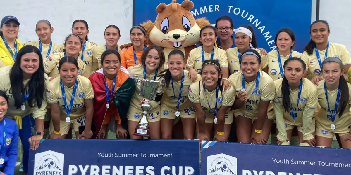 La categoría inferior de las Águilas levantó el título internacional de futbol base.