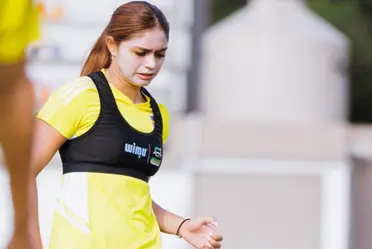 La defensora del conjunto felino le hizo la noche a un fan.