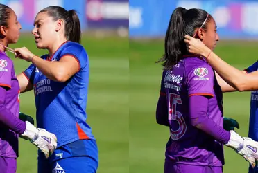La delantera de la Máquina tuvo un lindo gesto con una de sus compañeras.