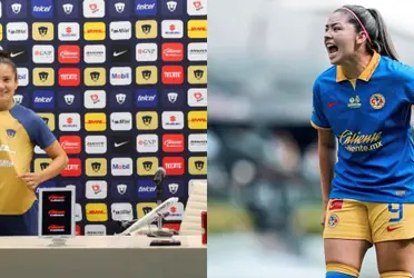 La delantera de Pumas habló sobre la competencia que tiene con Katty Martínez.