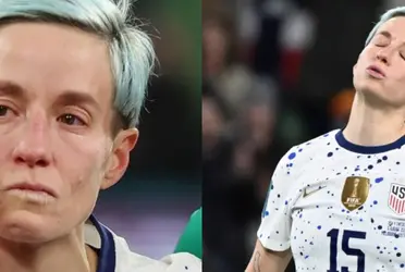 La estrella estadounidense no puede creer que falló uno de los penaltis.