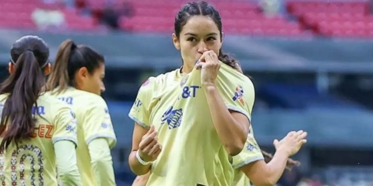 La exjugadora americanista anotó su primer gol con el equipo estadounidense.