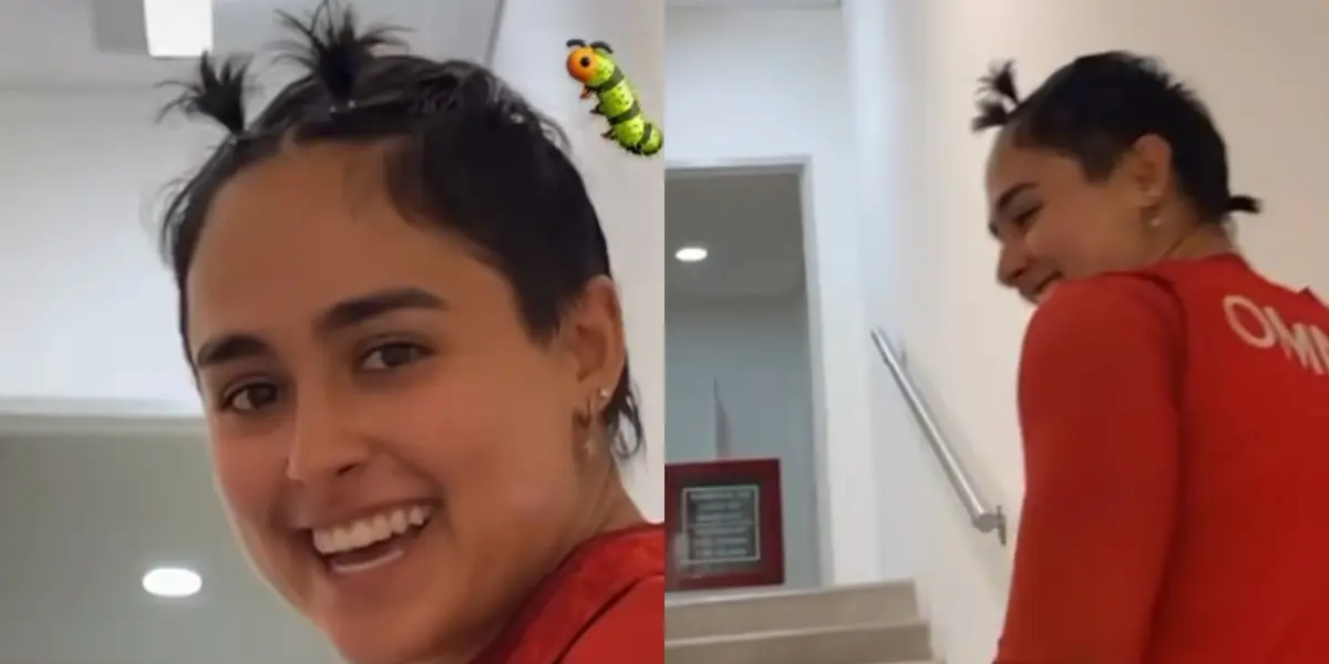 La guardameta del Rebaño presumió un look muy tierno después del entrenamiento.