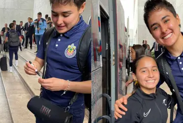 La guardameta del Rebaño una vez más le cumplió el sueño a una pequeña seguidora.