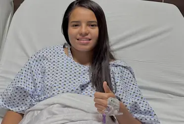 La joven jugadora sufrió una lesión hace algunas semanas.