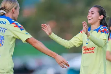 La joya de las Águilas anotó sus primeros goles con la camiseta azulcrema.