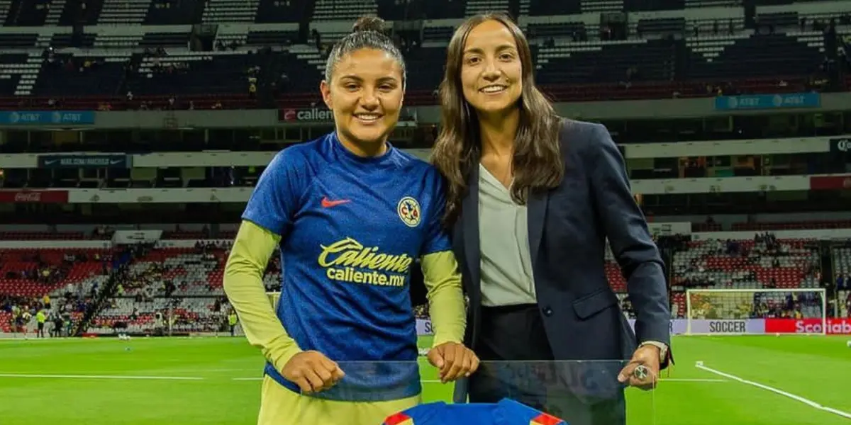 La jugadora americanista fue reconocida por sus logros con el equipo.