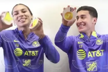 La jugadora americanista ha demostrado el apoyo a su novio en este torneo.