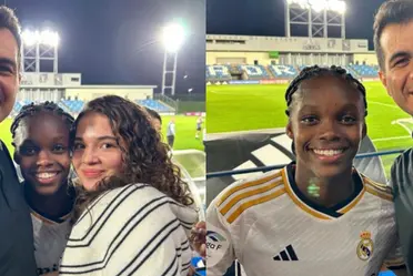 La jugadora colombiana festejó a lo grande su primera victoria en una Champions.