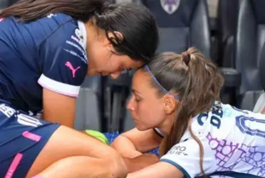 La jugadora de Rayadas le ha mostrado su apoyo a su pareja para este importante partido.