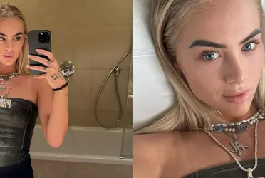 La jugadora de suiza presumió en algunas fotos su rostro sin maquillaje.