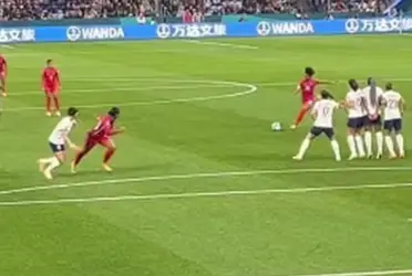 La jugadora del circuito rosa hizo uno de los mejores goles en el Mundial hasta el momento.