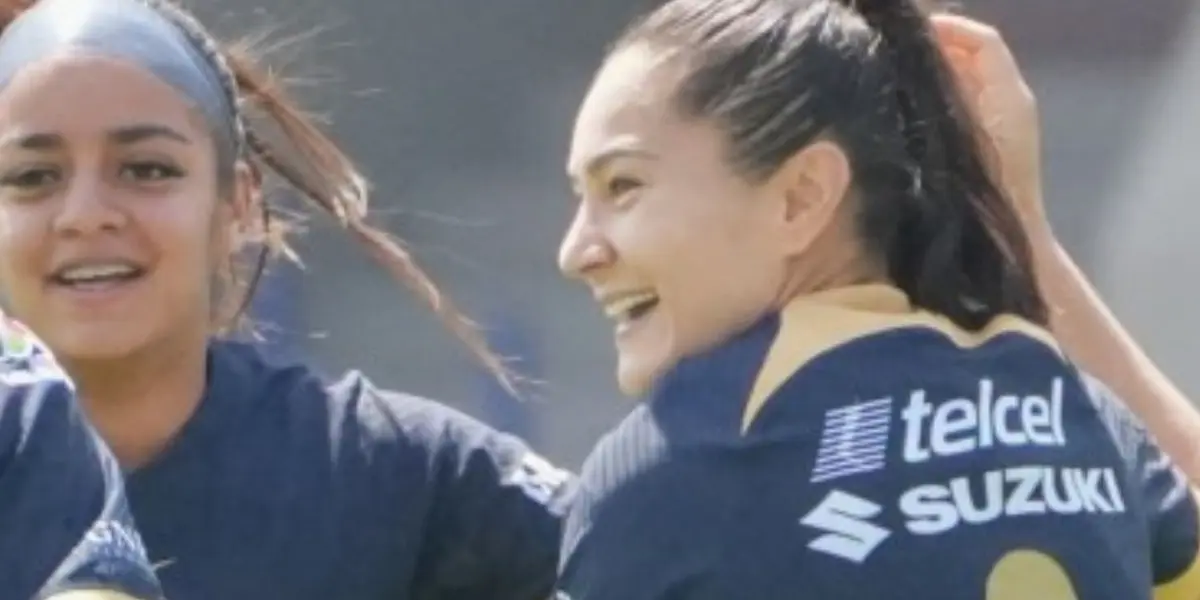 La jugadora del conjunto universitario se dio cita en C.U. este domingo.