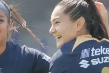 La jugadora del conjunto universitario se dio cita en C.U. este domingo.