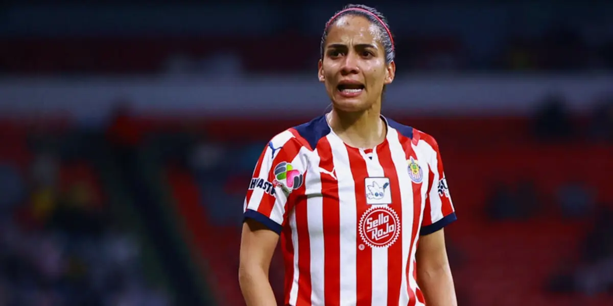 La jugadora del Rebaño muestra las huellas que dejó la batalla en el empate que se llevaron ante Toluca.