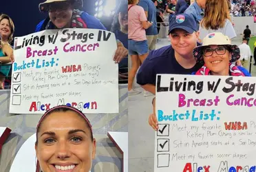 La jugadora estadounidense tuvo un hermoso gesto con una de sus seguidoras.