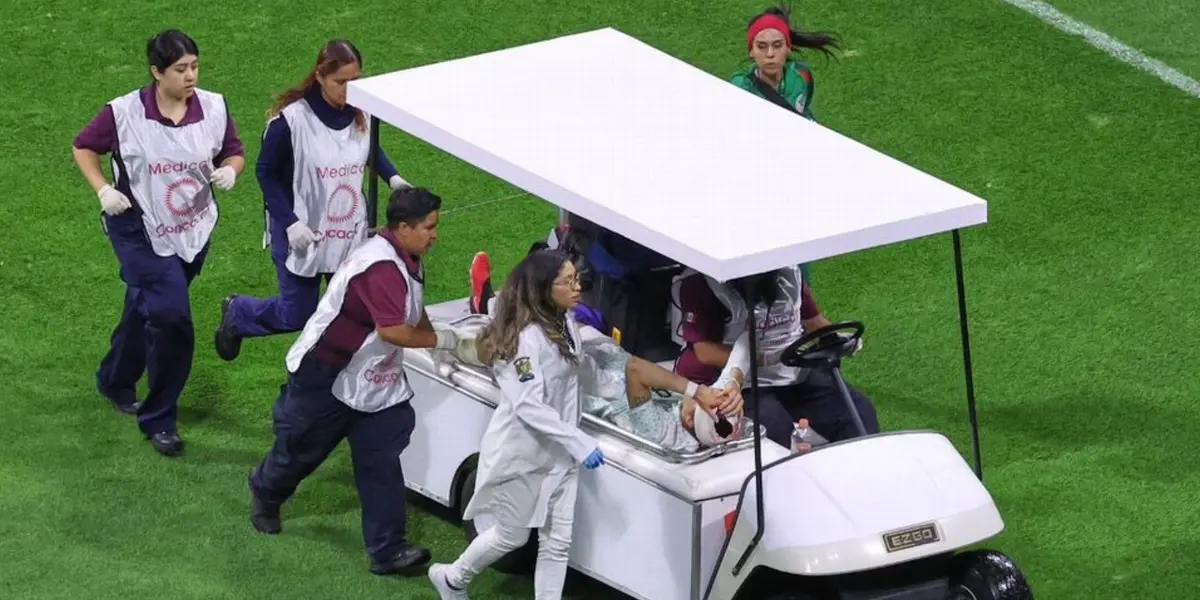 La jugadora salió lesionada este viernes de la cancha del Azteca.