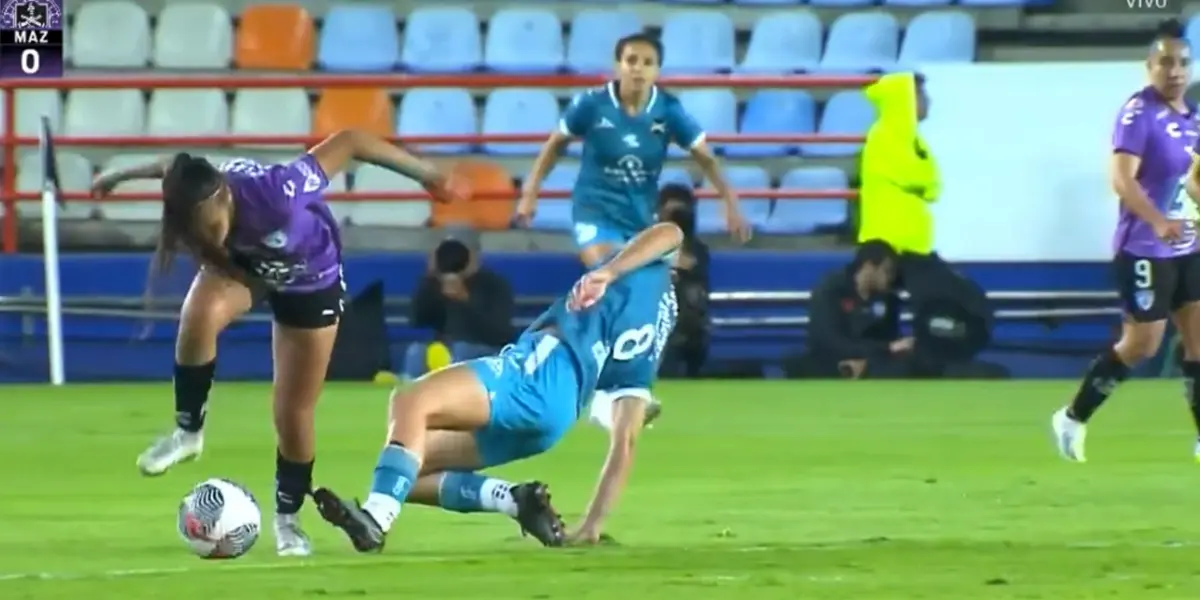 La jugadora se salvó de una grave lesión en el partido de este lunes.