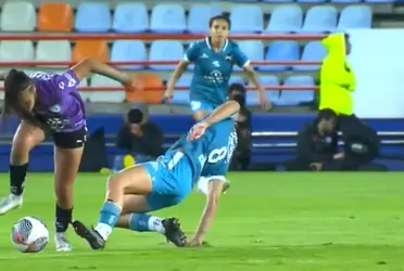 La jugadora se salvó de una grave lesión en el partido de este lunes.