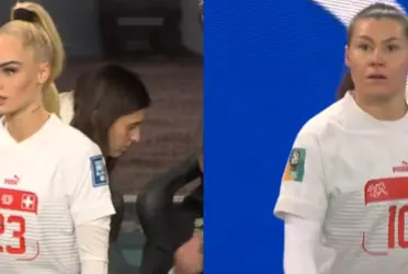 La jugadora Suiza hizo su presentación en la justa mundialista de una manera no tan esperada.