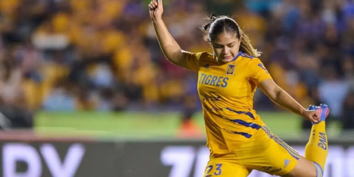 La jugadora tuvo una gran motivación en el partido contra La Franja.