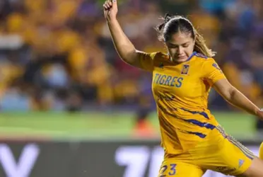 La jugadora tuvo una gran motivación en el partido contra La Franja.