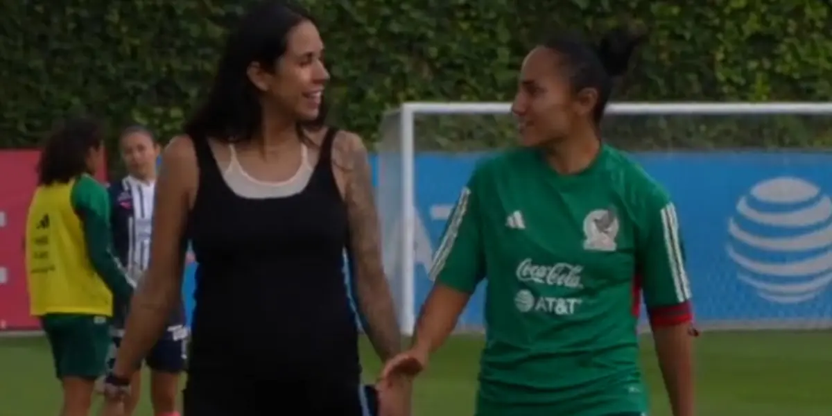 La mediocampista el mandó un mensaje a su pareja y a sus tan esperados bebés.