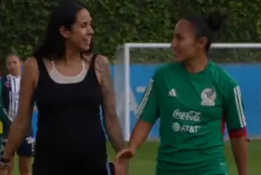 La mediocampista el mandó un mensaje a su pareja y a sus tan esperados bebés.