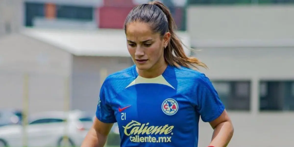 La nueva jugadora de las Águilas ya porta los colores azulcremas.