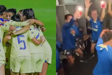 Las jugadoras del conjunto azulcrema celebraron su buen paso en el torneo con un baile.