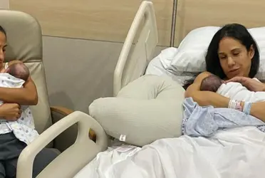 Las jugadoras del conjunto felino se convirtieron en madres hace una semana.