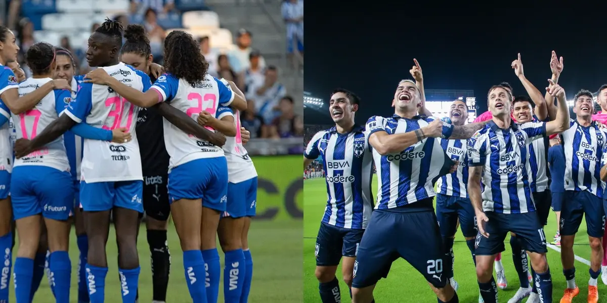 Las regias le mandaron un mensaje de apoyo a sus compañeros por la victoria.