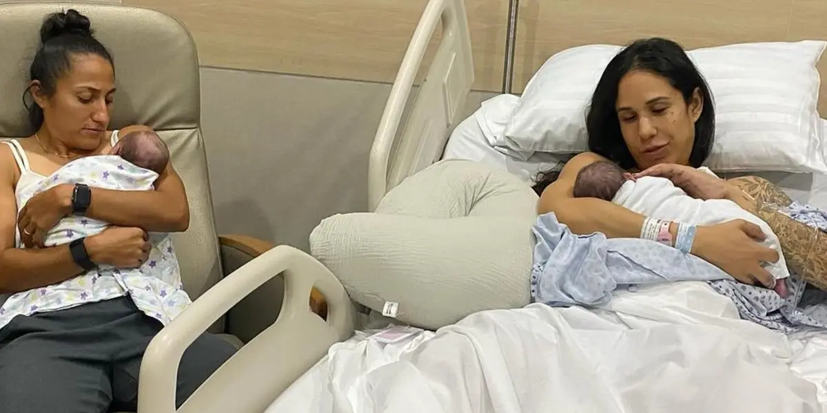 Por medio de las redes sociales se dio la noticia del nacimiento de los gemelos.