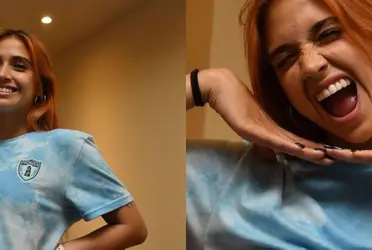 Un aficionado le dio una linda sorpresa, la cual agradeció la jugadora con mucha emoción.