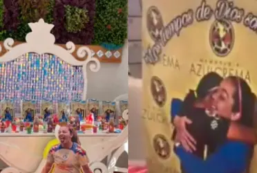 Una aficionada de las Águilas y de la jugadora no dudó en hacer su fiesta con esta temática.