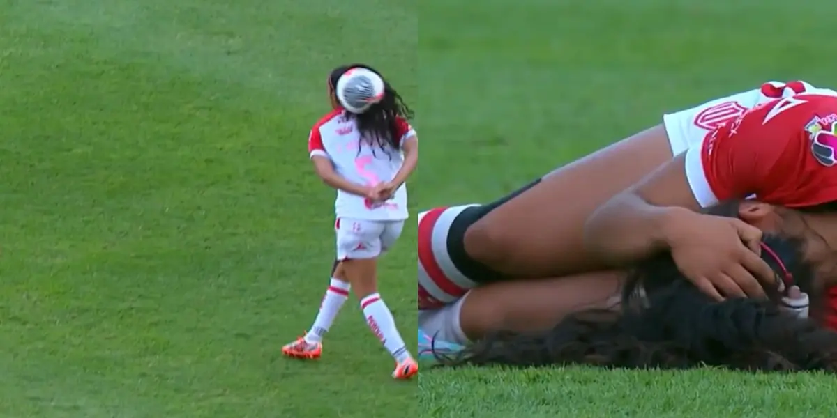 Una jugadora de las Centellas recibió un fuerte balonazo en esta Fecha 15.